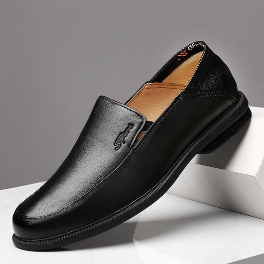 Zapatos Formales de Cuero para Hombre - Estilo Coreano Punta Fina Negro - Image 5