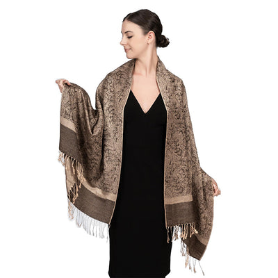 Elegante Chal Ligero de Lujo - Envolvente de Imitación Cashmere para Mujer - Image 25
