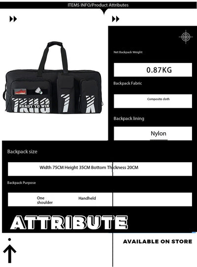 Bolsa Deportiva para Bádminton y Tenis de Gran Capacidad para Hombre y Mujer - Image 18