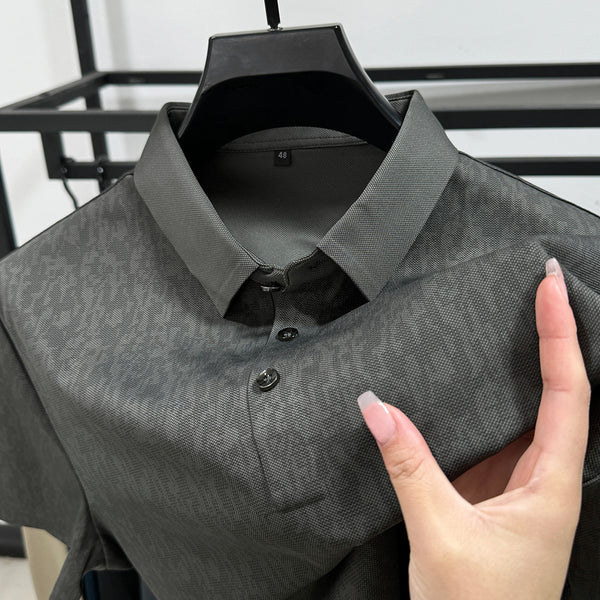 Playera Ejecutiva de Manga Corta Transpirable para Hombre - Image 3