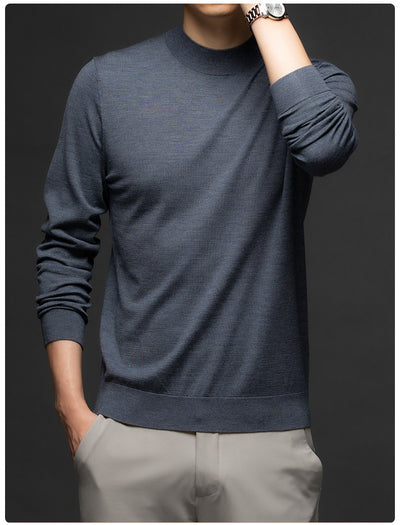 Suéter Base Cuello Alto Fino Versátil para Hombre - Image 19