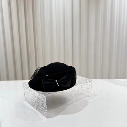 Sombrero Tipo Billycock Lana Otoño Invierno Estilo Hepburn Mujer Francés - Image 17
