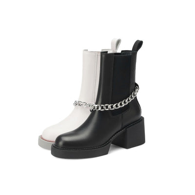 Botas Martin Casual de Suela Gruesa y Punta Redonda para Mujer - Image 17