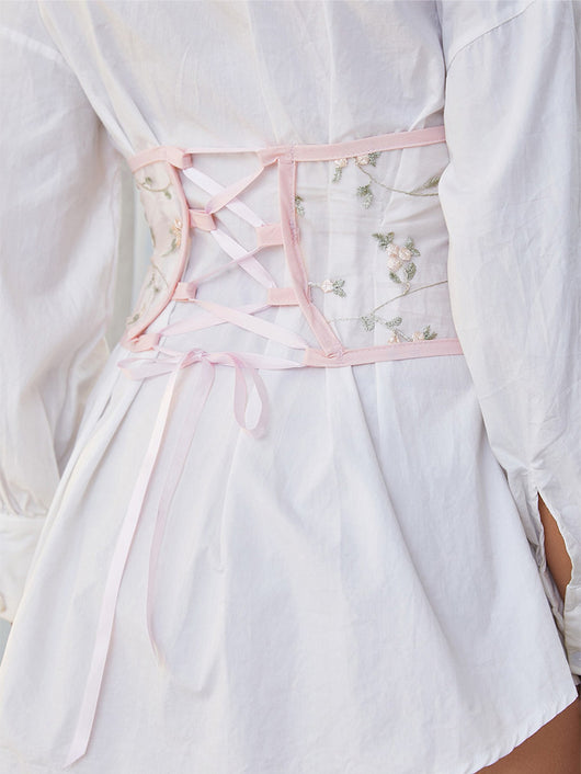 Faja Reductora Femenina con Malla Elástica y Detalles Bordados - Image 15