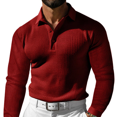 Camisa Slim-fit de Manga Larga con Solapa para Hombre - Image 11