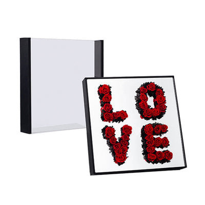 Caja de Flores Acrílicas Magic Mirror LOVE - Regalo Perfecto para San Valentín - Image 2