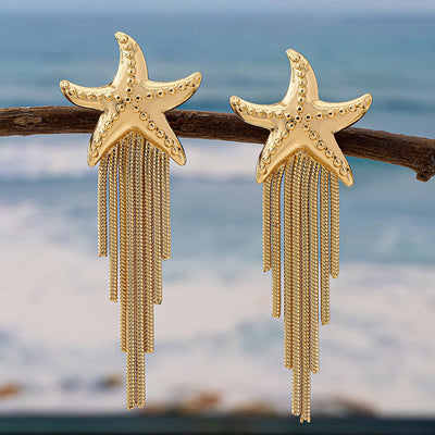 Aretes Estrellas de Mar con Borlas - Estilo Playero Bohemio - Image 10