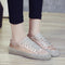 Zapato Casual Mujer con Encaje Satinado y Seda Frosted