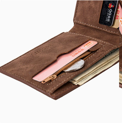 Billetera Slim para Hombre con Compartimento de Monedas y Clip de Dinero - Image 10