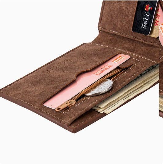 Billetera Slim para Hombre con Compartimento de Monedas y Clip de Dinero - Image 10