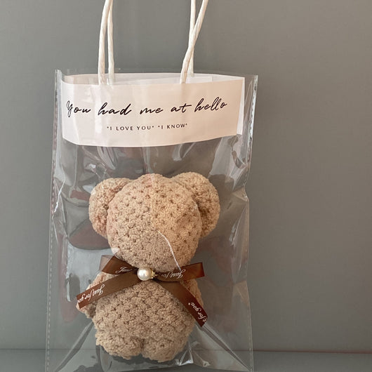 Toalla de Felpa Coral con Osito en Bolsa de Regalo - Image 14