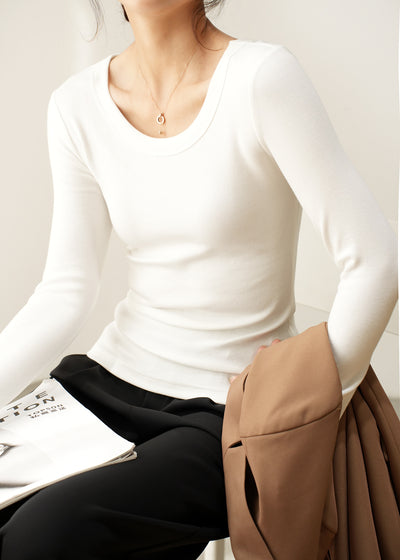 Camiseta Larga Holgada de Algodón para Mujer - Efecto Adelgazante - Image 14