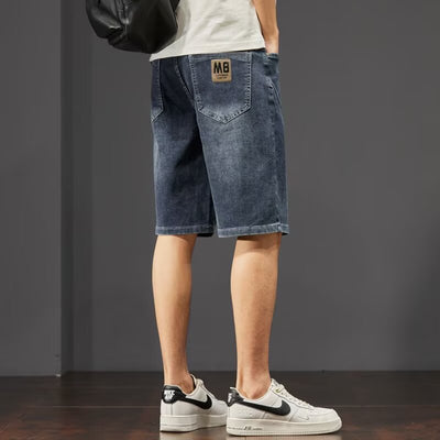 Shorts de Mezclilla Rectos Ligeros para Hombre - Perfecto para Verano - Image 6