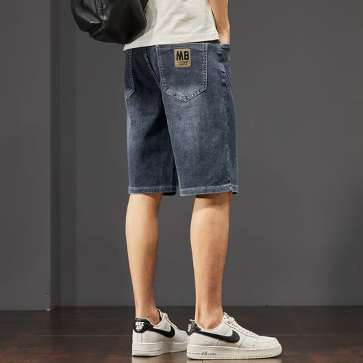 Shorts de Mezclilla Rectos Ligeros para Hombre - Perfecto para Verano - Image 6