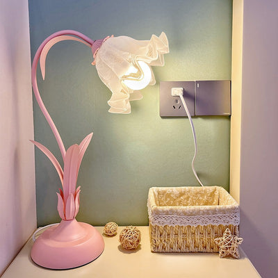 Lámpara de Escritorio Minimalista Flor Lirio de los Valles para Mesita de Noche - Image 12