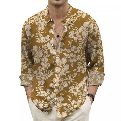 Camisa Masculina Otoñal con Estampado Floral - Image 11