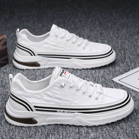 Zapatillas Deportivas Blancas de Lona para Jóvenes - Slip-on Casual - Image 2