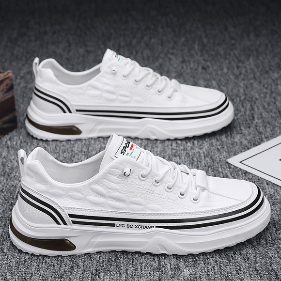Zapatillas Deportivas Blancas de Lona para Jóvenes - Slip-on Casual