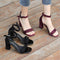 Tacones Romanos con Hebilla - Altura Media Multiuso para Mujer