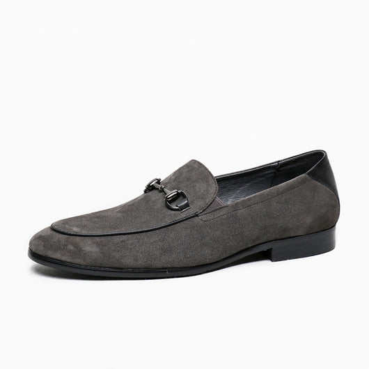 Zapatos Mocasín de Ante con Hebilla Horsebit para Hombre - Image 4