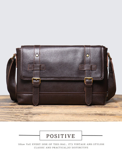 Bolsa de Cuero Vintage para Hombre - Gran Capacidad - Image 7
