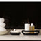 Organizador de Baño Moderno - Canasta Almacenamiento Blanco y Negro