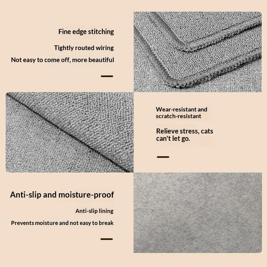 Dark gray textured pet-proof rug with a subtle border, shown on a light wood floor. - Image 12