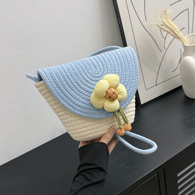 Bolsa de Paja con Flores para Mujer - Estilo Verano - Image 18