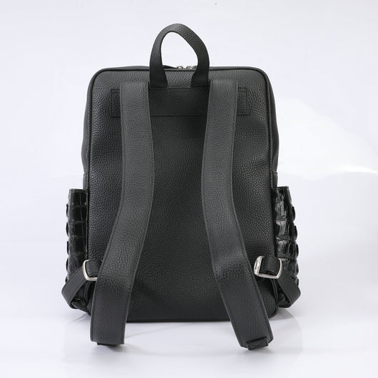 Bolsa de Cuero Genuino con Textura de Cocodrilo para Hombre - Image 6