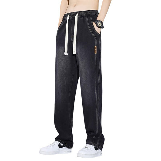 Pantalones Casuales Hombre Cintura Elástica Estilo Retro Americano - Image 5