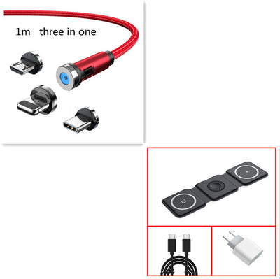 Cable Magnético 3 en 1 de 540° Rotativo - Carga Rápida Android, USB-C y Lightning - Image 38