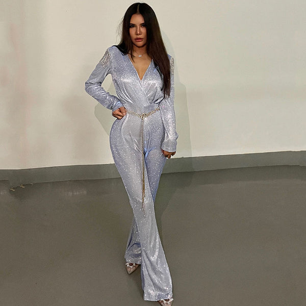 Pantalones con Cinturón de Cadena para Mujer