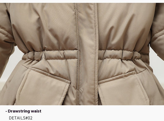 Abrigo Largo Acolchado de Algodón para Mujer Talla Grande - Image 16