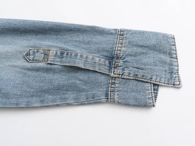 Camisa Denim Asimétrica Casual para Mujer - Image 17
