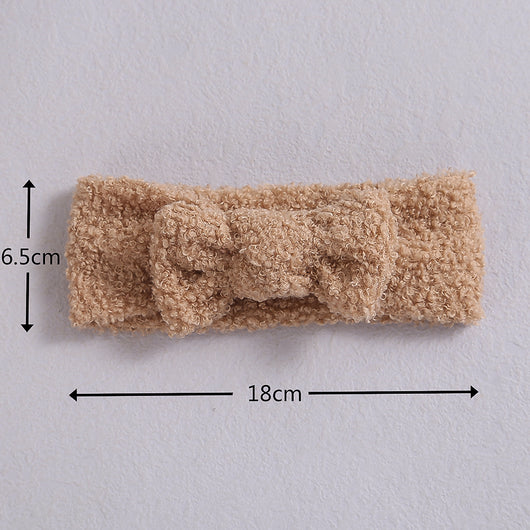 Diadema Elástica para Bebé con Moño - Fleece Suave - Image 8