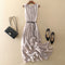 Vestido Chaleco Elegante sin Mangas Efecto Silueta Esbelta
