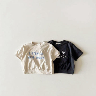 Playera Cuello Redondo Puntos Minimalista