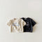 Playera Cuello Redondo Puntos Minimalista