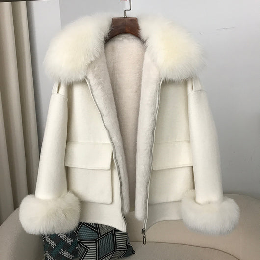 Abrigo de Lana Reversible Grueso para Otoño e Invierno - Image 10