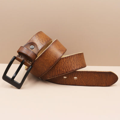Cinturón de Cuero Premium Estilo Coreano con Hebilla de Perno para Hombre - Image 31