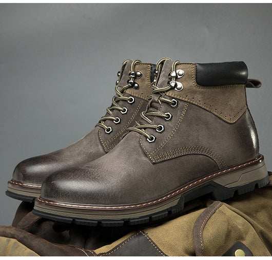 Botas Martin de Cuero para Hombre - Estilo Británico Clásico - Image 10