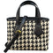 Bolsa Mensajera Houndstooth Asimétrica de Moda
