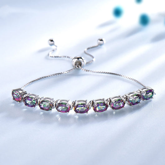 Pulsera de Topacio Ajustable en Plata 925 - Image 3