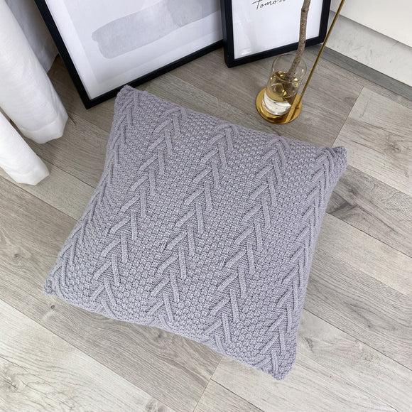 Almohada Nórdica Tejida para Sofá y Descanso