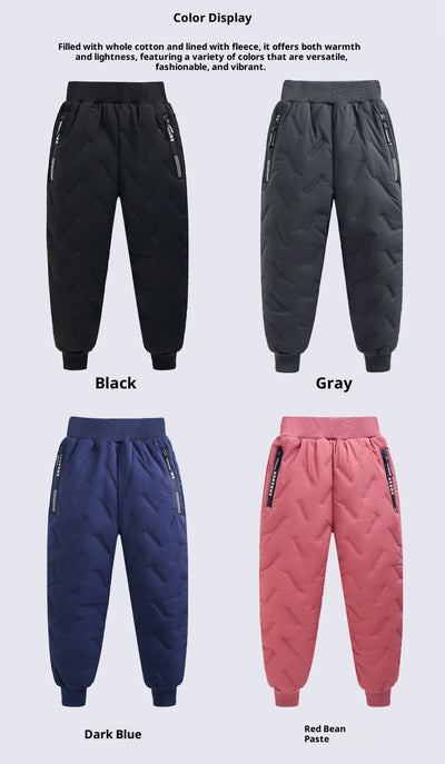 Pantalones Térmicos Infantiles Impermeables con Forro de Lana de Cordero - Image 24