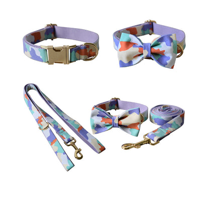 Collar Arnés para Perro con Diseño Camuflaje Púrpura y Hebilla Metálica - Image 8