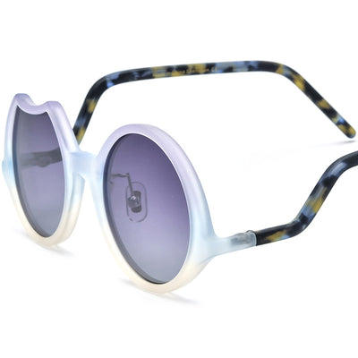 Gafas de Sol Unisex Bicolor con Diseño Irregular Mate - Image 8