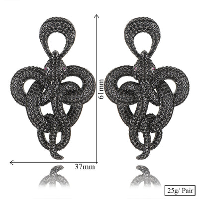 Aretes Serpiente Retorcida Ancha - Diseño Audaz y Exagerado - Image 10