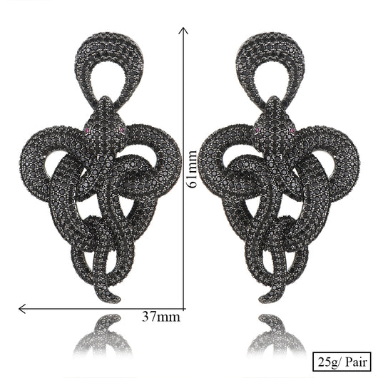 Aretes Serpiente Retorcida Ancha - Diseño Audaz y Exagerado - Image 10