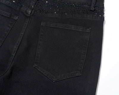 Jeans Casual Holgados con Tachuelas y Lavado Diamante - Image 6